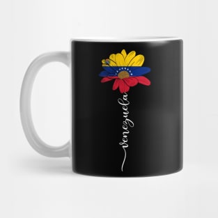 Vintage Venezuela Sunflower Flag Venezuela Lover Mug